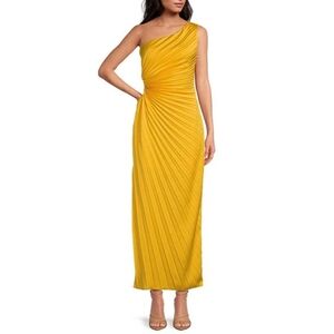 Gianni Bini One Shoulder Yellow Dress